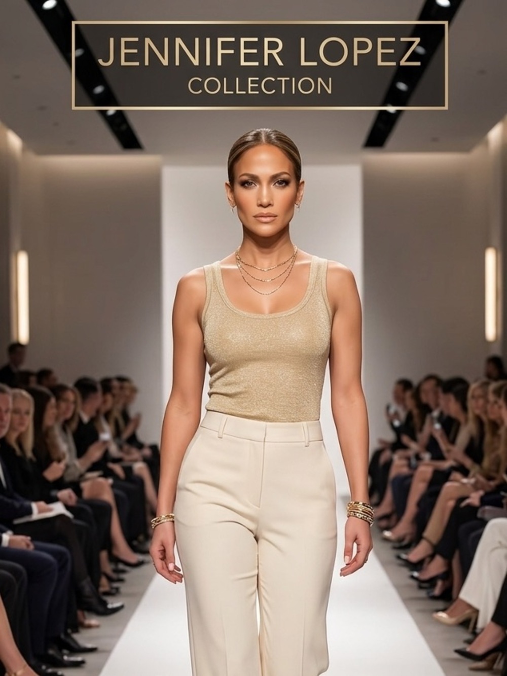 Jennifer Lopez Gold Tank XS
